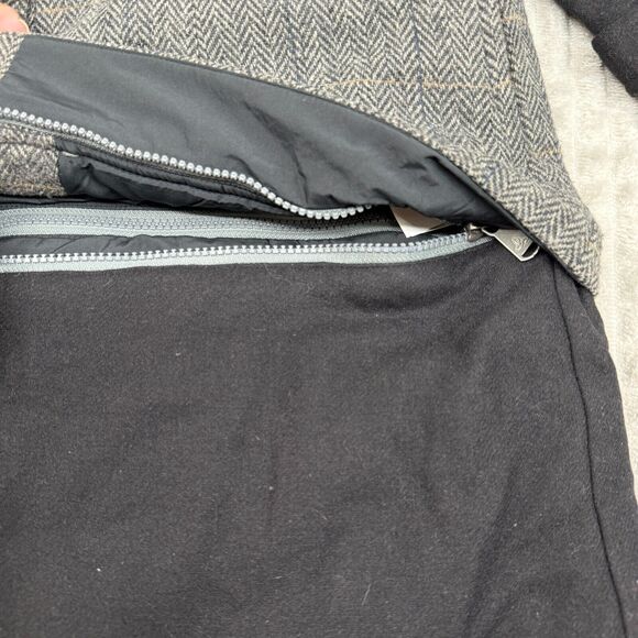 PrAna Convertible‎ Jacket Women's Medium Black Gray Insulated Caprise Parka Coat - Picture 5 of 8